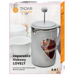 French Press Tadar Lovely 0,8 l szary