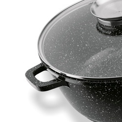 Garnek na indukcję z pokrywką Konighoffer Pollo Black 6,5 l