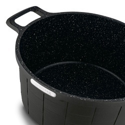 Garnek na indukcję z powłoką marmurową i pokrywką Starke Pro Crows Marble 6,2 l
