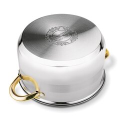 Garnek na indukcję ze stali nierdzewnej Konighoffer Faro Gold 9,2 l
