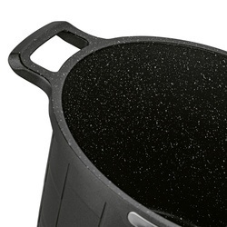 Garnek wysoki na indukcję z powłoką marmurową i pokrywką Starke Pro Crows Marble 6,5 l