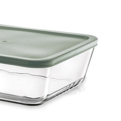 Komplet 3 szklanych borokrzemowych pojemników na żywność Konighoffer Auro 750 ml 1400 ml 2400 ml