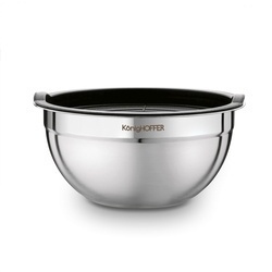 Miski nierdzewne z pokrywkami Konighoffer 16 cm 20 cm 24 cm satyna