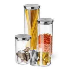 Pojemnik szklany z pokrywką na produkty sypkie Tadar Kimi 1000 ml