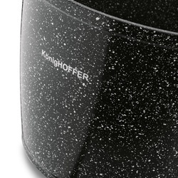 Garnek ceramiczny wysoki Konighoffer Kingstone 6,85 l okrągły z aromatyzerem i 2 nakładki