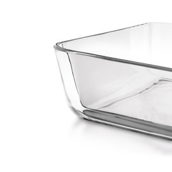 Komplet 3 szklanych borokrzemowych pojemników na żywność Konighoffer Auro 750 ml 1400 ml 2400 ml
