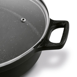 Patelnia aluminiowa na indukcję krótkie uchwyty Konighoffer Vitello 28 cm