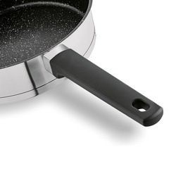 Patelnia nierdzewna non-stick z pokrywką Starke Pro Rigor 24 cm