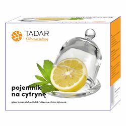 Pojemnik na cytrynę Tadar szklany 9,5 x 9,5 cm