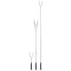 Widelec ogniskowy do pieczenia kiełbas teleskopowy Tadar 30-115 cm zestaw 4 sztuki