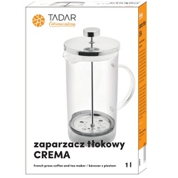Zaparzacz tłokowy do kawy i herbaty Tadar Crema 1 l