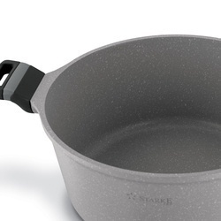 Zestaw garnków na indukcję marmurowych Starke Pro Musse Grey 10 elementów