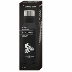 Butelka termiczna Starke Pro Explorer 750 ml czarna ze stali nierdzewnej