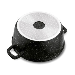 Garnek na indukcję z pokrywką Konighoffer Pollo Black 2,3 l