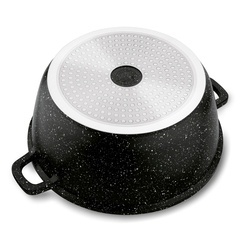 Garnek na indukcję z pokrywką Konighoffer Pollo Black 6,5 l