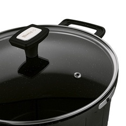 Garnek wysoki na indukcję z powłoką marmurową i pokrywką Starke Pro Crows Marble 6,5 l