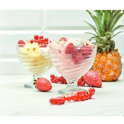 Komplet 6 szklanych pucharków deserowych Tadar Vesta 300 ml