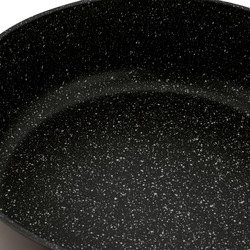 Patelnia głęboka na indukcję z pokrywką Starke Pro Starlet Brown 28 x 8 cm