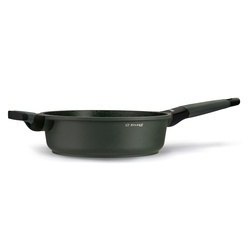Patelnia na indukcję marmurowa z pokrywką Starke Pro Viridi 24 cm głęboka