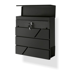 Skrzynka na listy Tadar Remo 37 x 37 x 11 cm ciemnoszara