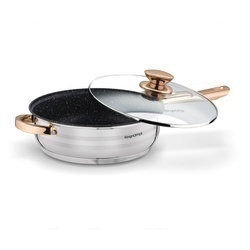 Zestaw garnków na indukcję Konighoffer Bari Rose Gold 12 elementów