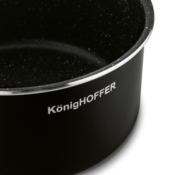 Zestaw garnków z odpinaną rączką Konighoffer Spinel Black 4 elementy indukcja